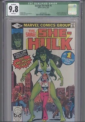 Buy The Savage She Hulk #1 CGC 9.8 1980 Marvel Comics John Buscema, Qualified Grade • 299.78£