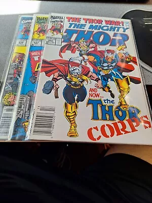 Buy Marvel Comics Mighty Thor Issues 434, 437, 440 VF/NM /4-230 • 6.36£