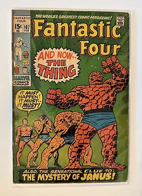 Buy Fantastic Four #107 - Marvel - Good Condition - Stan Lee - 1971 • 35.58£