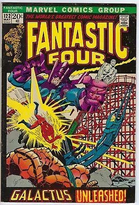 Buy Fantastic Four 122 1972 F/VF 7.0 Buscema-c/a Romita-c Silver Surfer Vs. Galactus • 23.70£