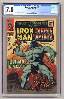 Buy Tales Of Suspense 77 (CGC 7.0) 1st Full App. Peggy Carter And Ultimo 1966 L438 • 197.89£