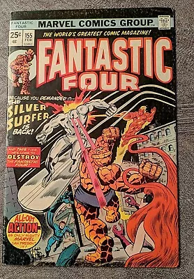 Buy Fantastic Four 155 (1975) - Silver Surfer & Shalla-Bal Origin (FN-) • 8.85£