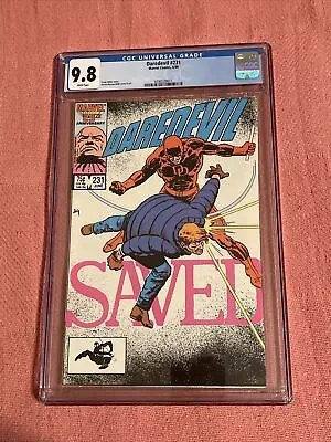 Buy Daredevil #231 CGC 9.8 White Pages, Born Again Storyline, Marvel Comics! • 71.15£