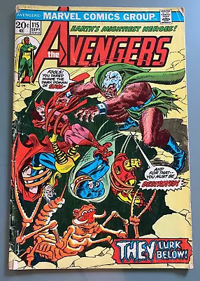 Buy Avengers #115 (Marvel Comics 1973) They Lurk Below! Loki Dormammu • 3.99£