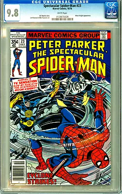 Buy SPECTACULAR SPIDER-MAN #23 CGC 9.8 WP MOON KNIGHT Bronze Age MARVEL COMICS 1978 • 155.24£