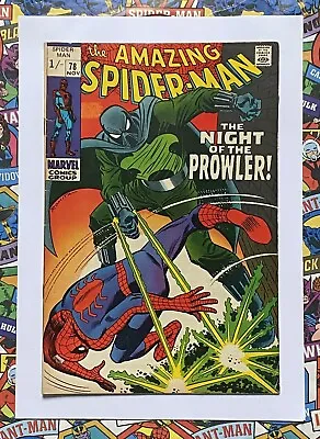 Buy AMAZING SPIDER-MAN #78 - NOV 1969 - 1st PROWLER APPEARANCE - FN/VFN (7.0) PENCE! • 101.24£