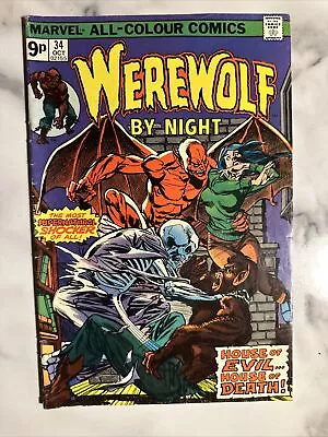 Buy WEREWOLF BY NIGHT Vol. 1 #34 Oct. 1975 MARVEL Comic USA Book 1st Soul Eater • 18£