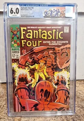 Buy Fantastic Four #81 CGC 6.0 Silver Age,  Wizard ! Custom Label WHITE PAGES! • 63.22£