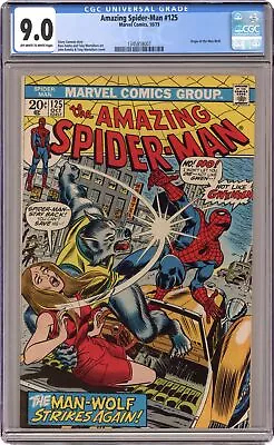 Buy Amazing Spider-Man #125 CGC 9.0 1973 1345818007 • 152.81£
