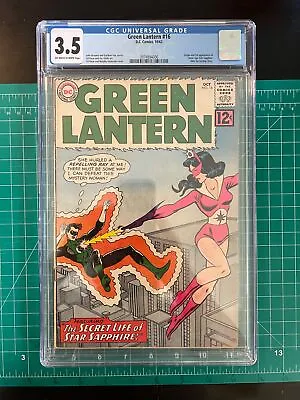 Buy Green Lantern #16 (1962) CGC 3.5 1st Starfire. Key Issue • 176.13£
