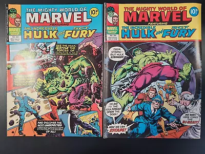 Buy The Mighty World Of Marvel Starring Hulk #283 & #285 Marvel Uk 1977 • 0.99£