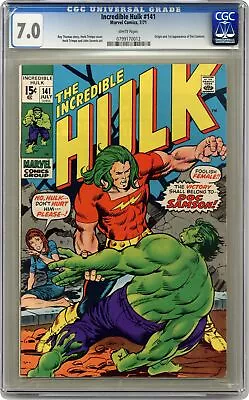 Buy Incredible Hulk #141 CGC 7.0 1971 0799170012 • 249.04£