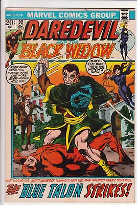 Buy Daredevil #92, Marvel Comics 1972 VF- 7.5 Gene Colan. Black Panther As Daredevil • 19.77£