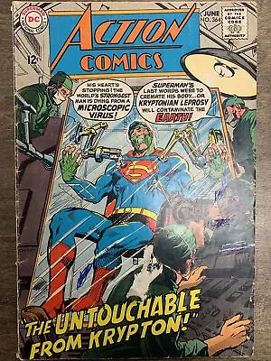 Buy Action Comics #364 (DC, 1968) Superman Contracts Virus X Neal Adams FR • 19.19£