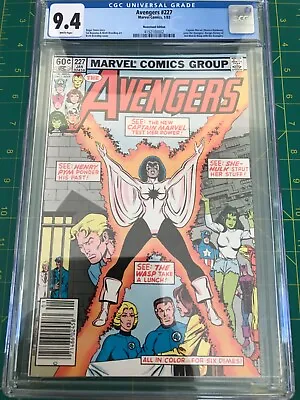 Buy Avengers #227 Newsstand Edition CGC 9.4 NM Captain Marvel Joins The Avengers! • 67.40£