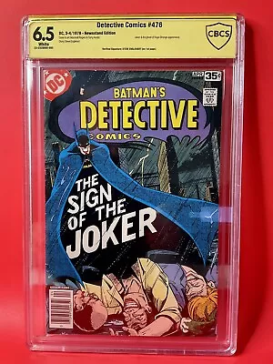 Buy DC Comics- Detective Comics #476 CBCS 6.5 Verified Signed By Steve Englehart • 89.31£