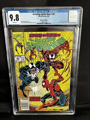 Buy Amazing Spider-Man #362 CGC 9.8 - Newsstand • 120.53£