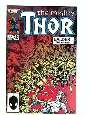 Buy Mighty Thor 344, VF/NM 9.0, Marvel 1984, Copper Age, 1st Malekith • 10.35£
