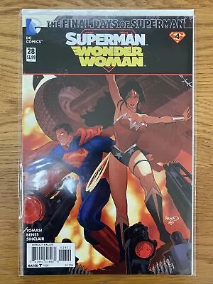 Buy Superman/Wonder Woman #28 July 2016 Final Days Cover Tomasi / Benes DC Comics • 0.99£