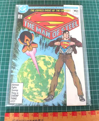 Buy Superman The Man Of Steel  # 1 -  D.c Comics ~ 1986 ~ Vintage Comic • 7.99£