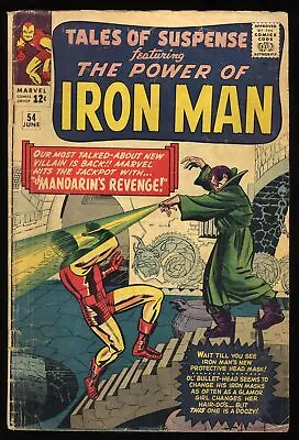 Buy Tales Of Suspense #54 GD+ 2.5 Iron Man! 2nd Appearance Mandarin! Marvel 1964 • 26.12£