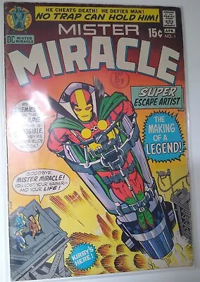 Buy Mister Miracle #1 1st Appearance Mister Miracle Jack Kirby DC Comics Bag + Board • 40£