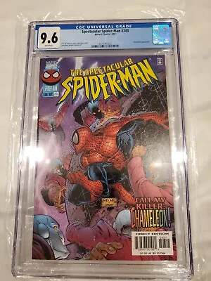 Buy Spectacular Spider-Man #243 CGC Graded 9.6 Marvel 1997 White Pages Comic Book. • 65.29£