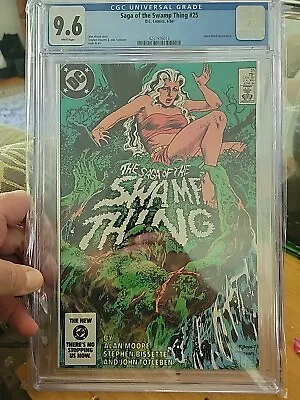 Buy Saga Of The Swamp Thing # 25 CGC 9.6 White Pages 1st Cameo App Of Constantine    • 99.29£