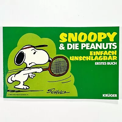 Buy 1985 Krüger Publisher Snoopy Peanuts #1 Dt Z1 Charlie Brown Woodstock Schulz • 10.98£