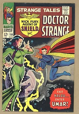 Buy Strange Tales 150 FN- 1st Buscema Marvel Work! Nick Fury Dr Strange 1966 W490 • 26.38£