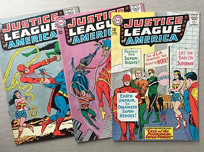 Buy Justice League Of America 25 27 28 Solid Mid-grade Lot FN+ 6.5+ SILVER AGE JLA • 79.15£