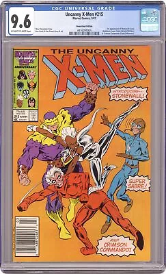 Buy Uncanny X-Men #215 CGC 9.6 Newsstand 1987 4416094004 • 56.77£