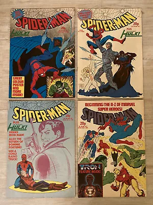Buy Spider-man Comics Weekly Marvel UK Issues 501 502 503 504 1982 Good Condition • 19.99£