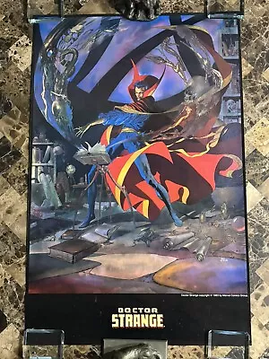 Buy Marvel Comics Doctor Strange Vintage Promo Poster 1983 Kevin Nowlan Art 22x34 • 47.43£