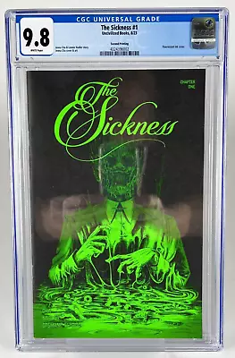 Buy  The Sickness  #1, Second Printing, Jenna Cha Cover, 8/23, CGC 9.8, 4324396002 • 55.33£