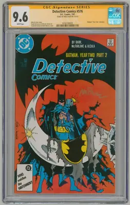 Buy Mike Barr SIGNED CGC SS 9.6 Detective Comics #576 1st Todd McFarlane Batman Art • 86.96£