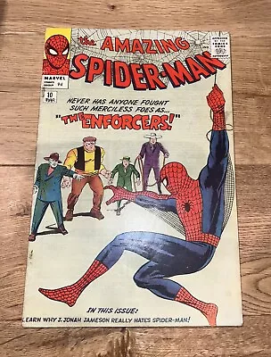 Buy Amazing Spider-Man #10 - 1st App Of The Enforcers (Fine) 1964 • 689.97£