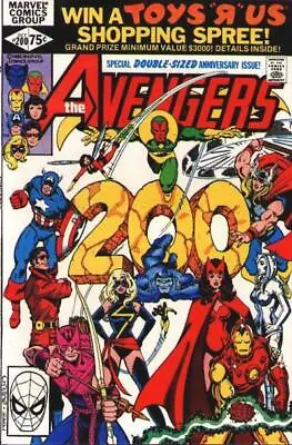Buy AVENGERS #200 F, Giant, George Perez, Direct, Marvel Comics 1980 Stock Image • 7.91£