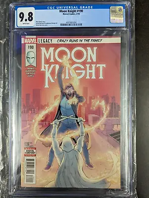 Buy Moon Knight (2016) #190 CGC NM/M 9.8 White Pages 1st Cover Appearance Sun King! • 115.93£