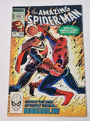 Buy Amazing Spider-Man 250 DIRECT Marvel Comics Hobgoblin Kingpin Copper Age 1984 • 19.82£