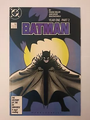 Buy Batman #405 DC Comics 1987 Year One Part 2 Frank Miller • 45£