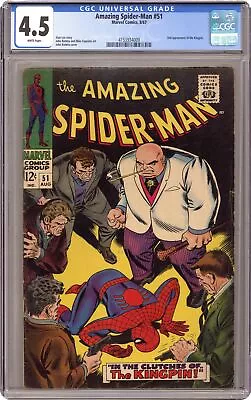 Buy Amazing Spider-Man #51 CGC 4.5 1967 4153934009 • 219.87£