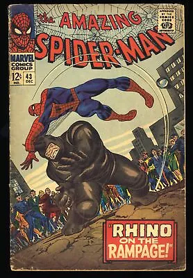 Buy Amazing Spider-Man #43 VG- 3.5 1st Full App. Mary Jane! John Romita Sr Cover! • 81.99£