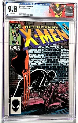 Buy Uncanny X-Men 196 CGC 9.8 White Pages W/ Wolverine Custom Label - Romita Jr. Art • 86.59£