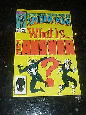 Buy PETER PARKER - THE SPECTACULAR SPIDER-MAN - No 92 - Date 07/1984 - Marvel Comic • 9.99£
