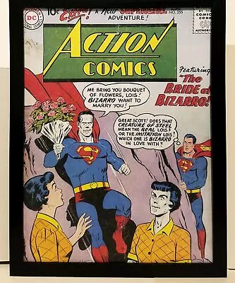 Buy Action Comics #255 Superman 9x12 FRAMED Vintage 1955 DC Comics Art Print Poster • 28.41£