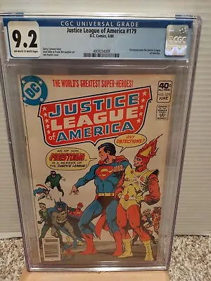 Buy Justice League Of America #179 CGC 9.2  DC Comics 1980  Firestorm Joins The JLA  • 59.96£