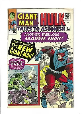 Buy Tales To Astonish #65 HULK, GIANT MAN, 6.5 FN+, 1965 Marvel • 39.52£