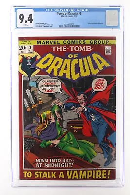Buy Tomb Of Dracula #3 - Marvel Comics 1972 CGC 9.4 Letter From David Michelinie. • 183.09£