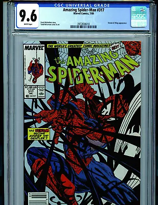Buy Amazing Spider-man #317 CGC 9.6 NM+ Newsstand Marvel  Amricons K37 • 399.75£